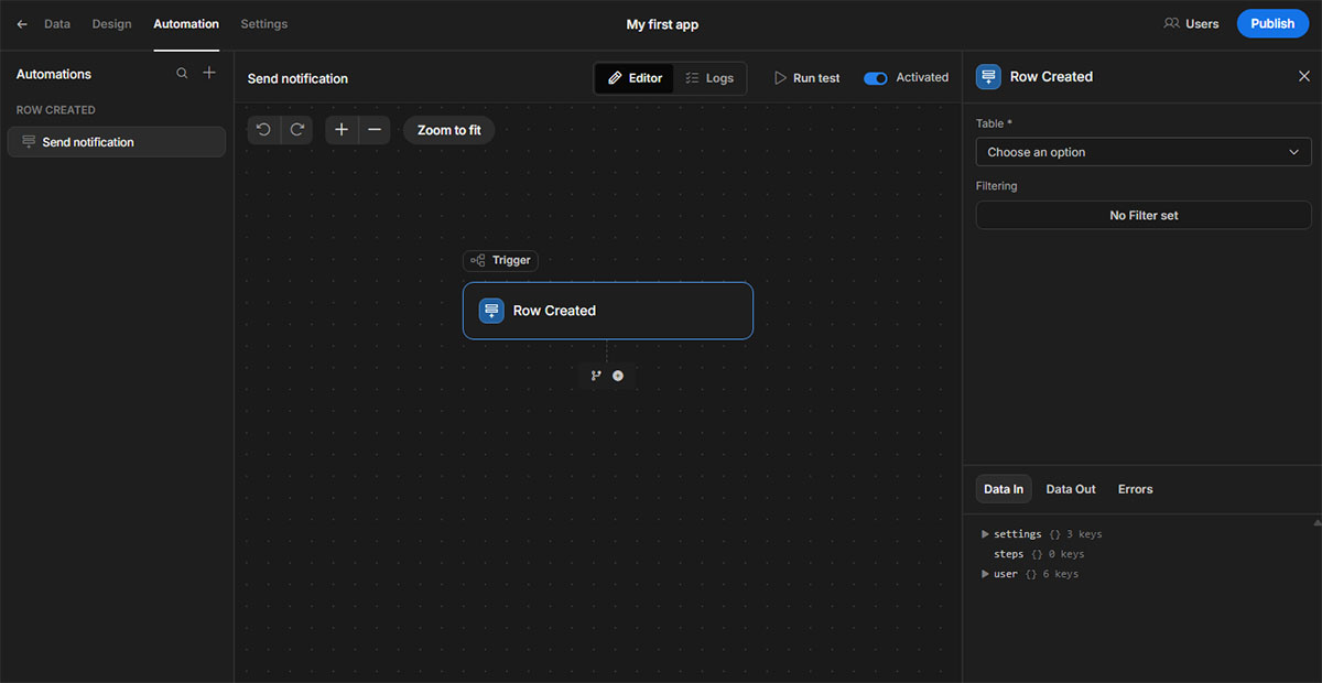 Aplikacja Budibase - szczegóły oferty hostingowej - Automatyzacja procesów biznesowych
